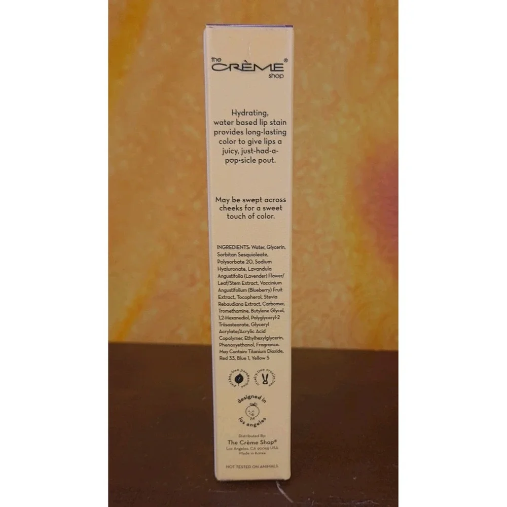 The Creme Shop Permanent Pop Sicle Lip Juice Stain Eternally Grapeful So Juicy‎